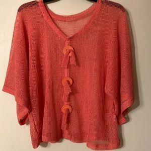 Peach/coral top women’s L